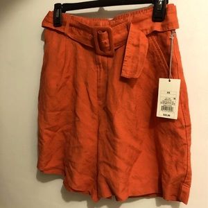 Target orange paper bag shorts
